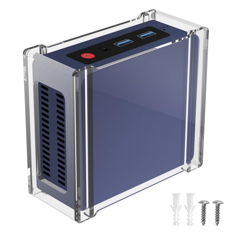 For Beelink S12 Pro Mini PC Desktop Upright Stand(Transparent) - MINI PC Accessories & Gadgets by buy2fix | Online Shopping UK | buy2fix