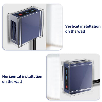 For Beelink S12 Pro Mini PC Desktop Upright Stand(Transparent) - MINI PC Accessories & Gadgets by buy2fix | Online Shopping UK | buy2fix