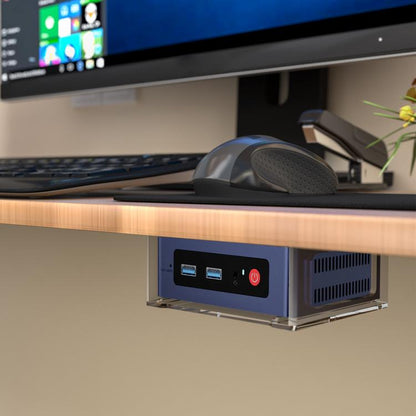 For Beelink S12 Pro Mini PC Desktop Upright Stand(Transparent) - MINI PC Accessories & Gadgets by buy2fix | Online Shopping UK | buy2fix