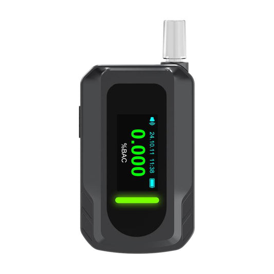 D2000 HD IPS Screen Portable Blow-Type High-Precision Alcohol Content Tester(Black) - Breath Alcohol Tester by buy2fix | Online Shopping UK | buy2fix