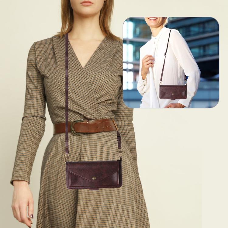 For iPhone Air Multi-card Slots Crossbody Cowhide Leather Phone Case(Brown) - iPhone Air Cases by buy2fix | Online Shopping UK | buy2fix