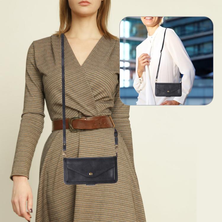 For iPhone Air Multi-card Slots Crossbody Cowhide Leather Phone Case(Black) - iPhone Air Cases by buy2fix | Online Shopping UK | buy2fix