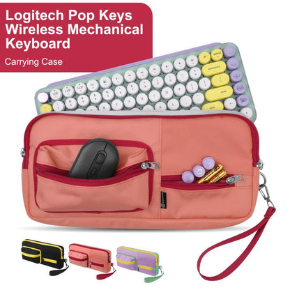 87-Key Universal Mechanical Keyboard Storage Sleeve Bag for Logitech POP Keys(Black) - Other by buy2fix | Online Shopping UK | buy2fix