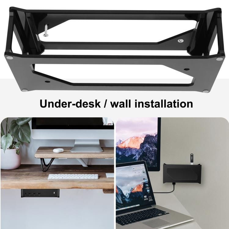 Multi-Purpose Mount Universal Mounting Bracket Base for Dell D3100 Docking Station(Black) - Network Cabinets by buy2fix | Online Shopping UK | buy2fix