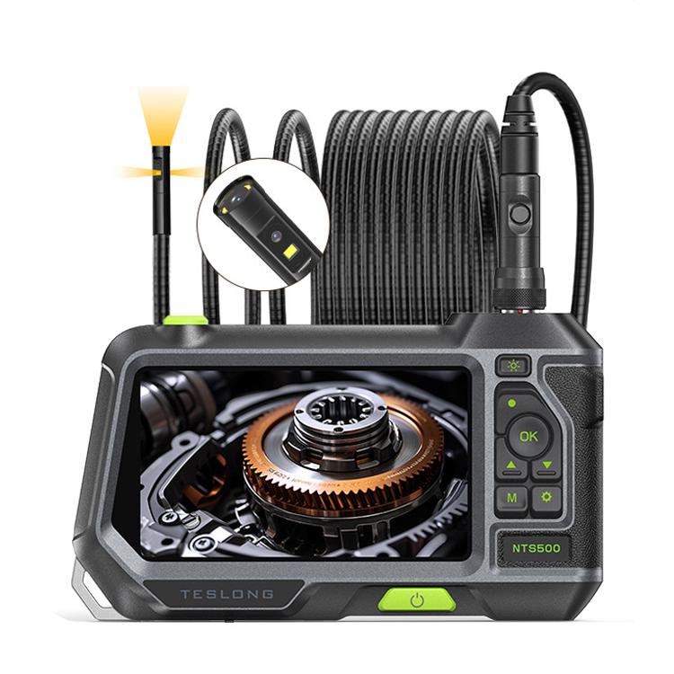 TESLONG NTS500 Industrial Pipeline Endoscope with 5 inch HD Screen, Model:8mm Triple Lens / 5m -  by TESLONG | Online Shopping UK | buy2fix
