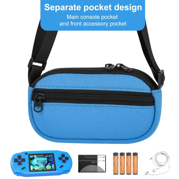 Crossbody Carrying Sleeve Bag with Adjustable Shoulder Strap & Dual Pockets for Beijue Handheld Game Console(Black) - Cases by buy2fix | Online Shopping UK | buy2fix