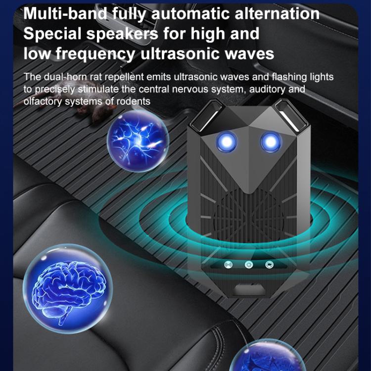 Intelligent Car Ultrasonic Mouse Repeller(Black) - Others by buy2fix | Online Shopping UK | buy2fix