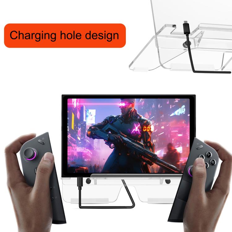 Acrylic Desktop Stand for Legion Go / Nintendo Switch 1 & 2(Transparent) - Accessories by buy2fix | Online Shopping UK | buy2fix