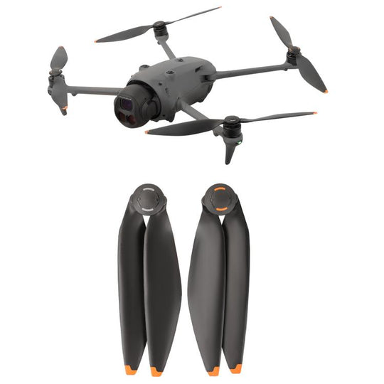 For DJI Mavic 4 Pro Sunnylife 1158F Quick-Release Propellers Blades, Type:One Pair(Orange Tip)