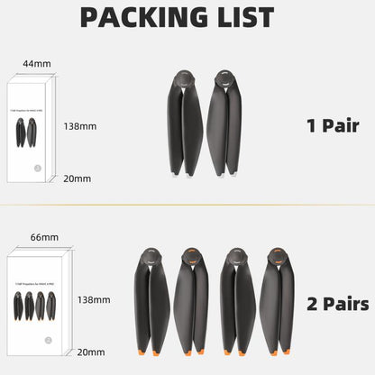 For DJI Mavic 4 Pro Sunnylife 1158F Quick-Release Propellers Blades, Type:Two Pairs(Orange Tip) - DIY Propeller by Sunnylife | Online Shopping UK | buy2fix