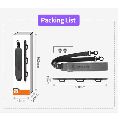 For DJI RC Pro 2 Sunnylife GS013 Multi-Purpose Lanyard with CNC Aluminum Buckle(Grey) - Holder Series by Sunnylife | Online Shopping UK | buy2fix