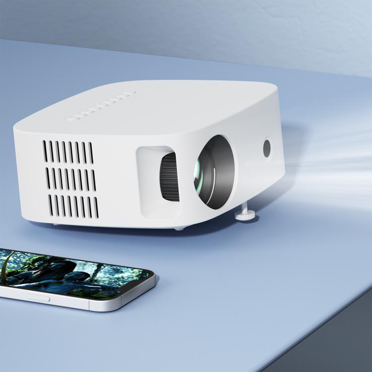 VIVIBRIGHT L03 Lite 1280x720P 150ANSI Android 9.0 Screen Mirror Smart Projector, US Plug(White) - LED Projector by VIVIBRIGHT | Online Shopping UK | buy2fix