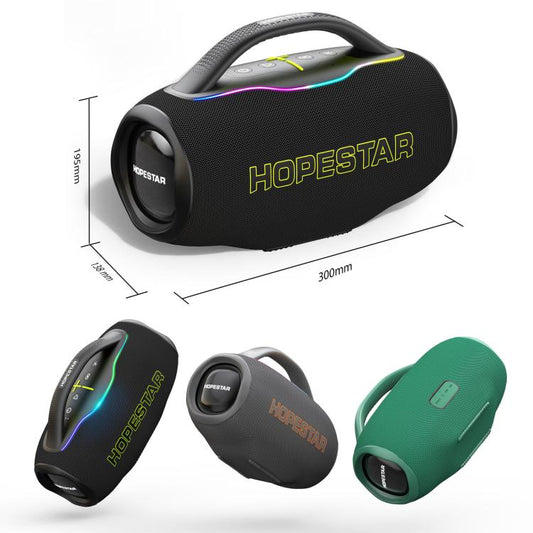 HOPESTAR H87 70W Outdoor Portable Waterproof Bluetooth Speaker, Support 3.5mm Jack(Black) - Waterproof Speaker by HOPESTAR | Online Shopping UK | buy2fix