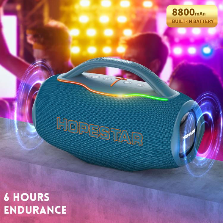 HOPESTAR H87 70W Outdoor Portable Waterproof Bluetooth Speaker, Support 3.5mm Jack(Navy Blue) - Waterproof Speaker by HOPESTAR | Online Shopping UK | buy2fix
