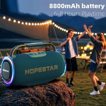 HOPESTAR H88 70W Outdoor Portable Waterproof Bluetooth Speaker, Support TF / AUX / USB / TWS(Navy Blue) - Waterproof Speaker by HOPESTAR | Online Shopping UK | buy2fix