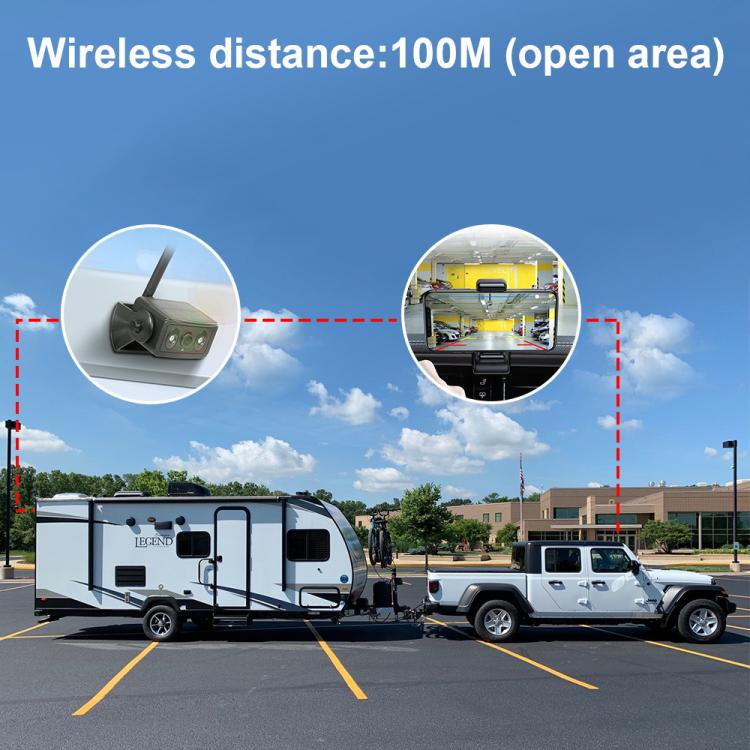 Magnetic Solar 2.4G Wireless WiFi Car Rear View Reversing Camera with Remote Control Switch(Black) - Rear View Cameras by buy2fix | Online Shopping UK | buy2fix