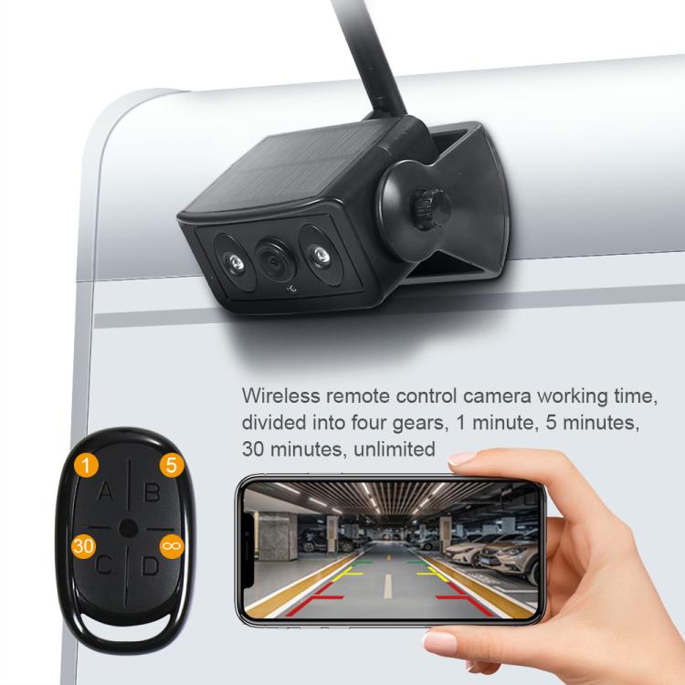 Magnetic Solar 2.4G Wireless WiFi Car Rear View Reversing Camera with Remote Control Switch(Black) - Rear View Cameras by buy2fix | Online Shopping UK | buy2fix