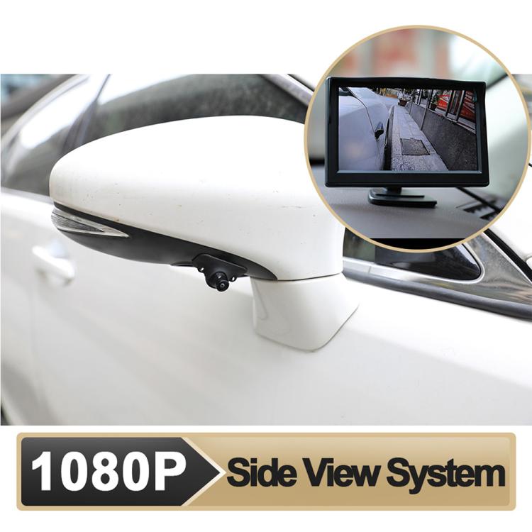 1080P 5 inch HD Display Screen Side Front Blind Spot Camera Image Assistance System Kit(Black) - Rear View Cameras by buy2fix | Online Shopping UK | buy2fix
