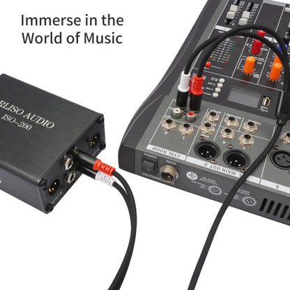 2 RCA Male to 2 RCA Male Audio Cable, Length:2m(Black) - RCA Cable by buy2fix | Online Shopping UK | buy2fix