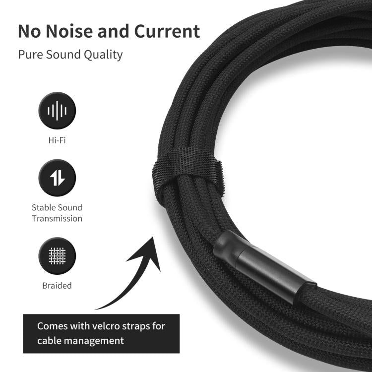 2 RCA Male to 2 RCA Male Audio Cable, Length:2m(Black) - RCA Cable by buy2fix | Online Shopping UK | buy2fix