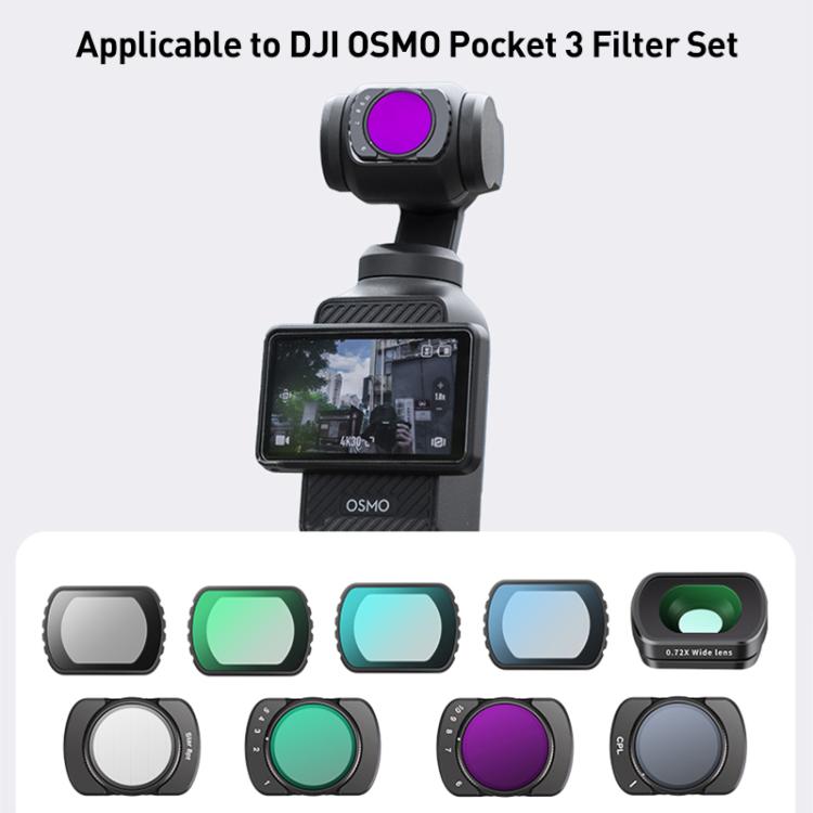 For DJI Osmo Pocket 3 Camera Lens Filter, Filter:VND6-10 - Lens Accessories by buy2fix | Online Shopping UK | buy2fix
