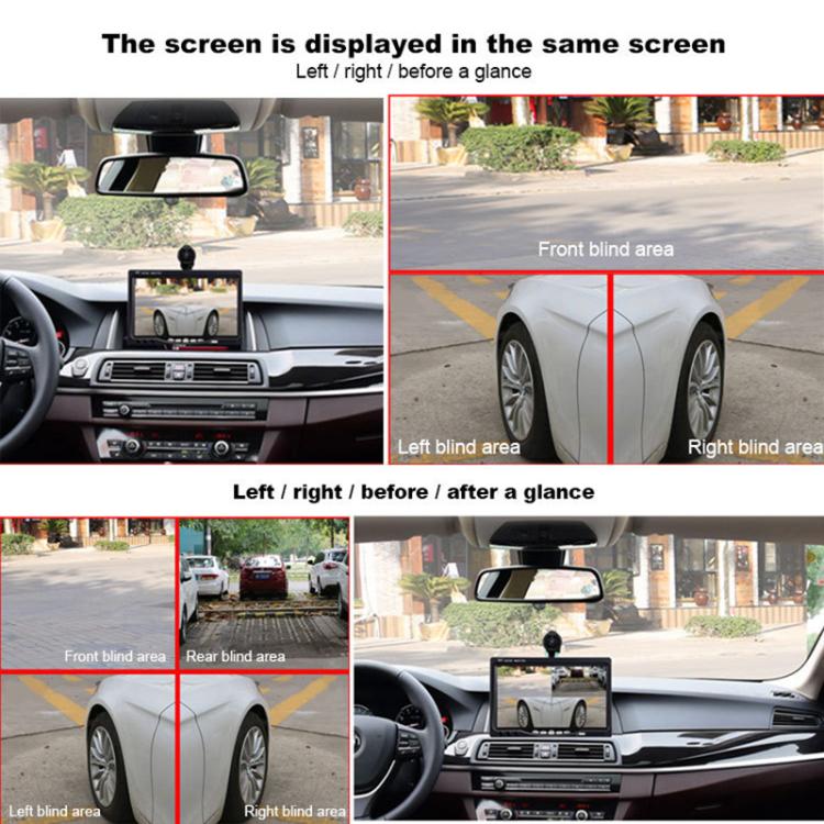 External Side View Blind Spot AHD HD Camera Car Accessories(Black) - Rear View Cameras by buy2fix | Online Shopping UK | buy2fix