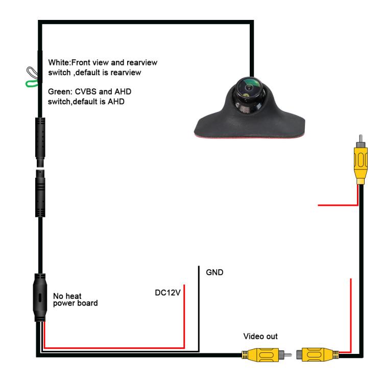 External Side View Blind Spot AHD HD Camera Car Accessories(Black) - Rear View Cameras by buy2fix | Online Shopping UK | buy2fix