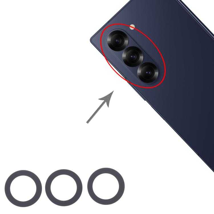 For Samsung Galaxy Z Fold6 SM-F956B 10set Back Camera Lens - Camera Series by buy2fix | Online Shopping UK | buy2fix