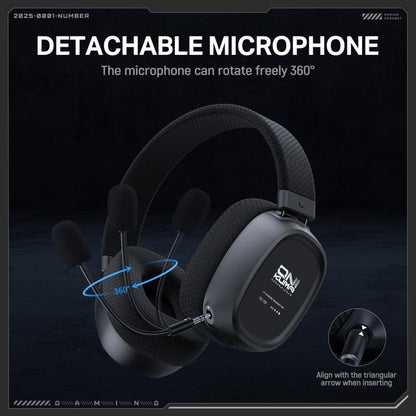 ONIKUMA GT839 Bluetooth 5.4 2.4G Wired E-sports Game Headset(Black) - Multimedia Headset by ONIKUMA | Online Shopping UK | buy2fix