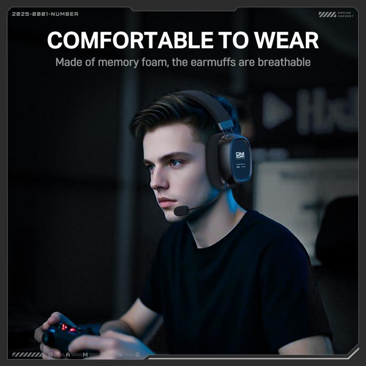 ONIKUMA GT839 Bluetooth 5.4 2.4G Wired E-sports Game Headset(Black) - Multimedia Headset by ONIKUMA | Online Shopping UK | buy2fix