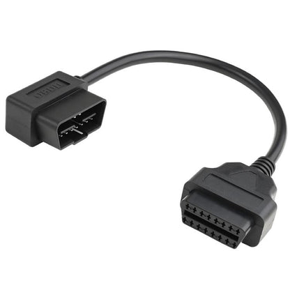 16 Pin Male to OBD2 Female Elbow Connection Cable OBD2 Extension Adapter, Length:30cm - Cables & Connectors by buy2fix | Online Shopping UK | buy2fix