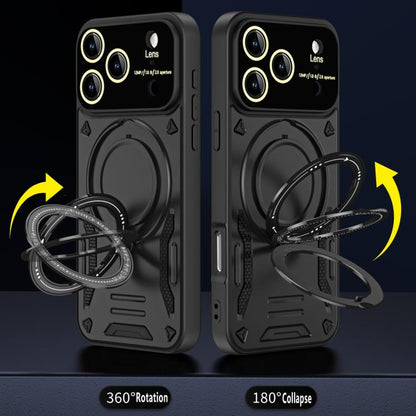 For iPhone 17 Pro Max Large Window MagSafe Holder Phone Case(Purple) - iPhone 17 Pro Max Cases by buy2fix | Online Shopping UK | buy2fix