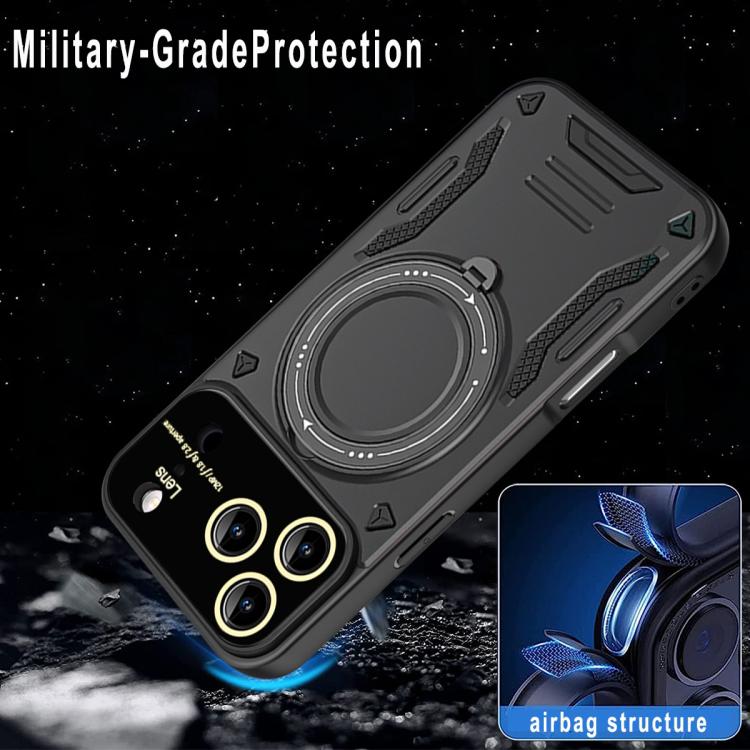 For iPhone 17 Pro Max Large Window MagSafe Holder Phone Case(Purple) - iPhone 17 Pro Max Cases by buy2fix | Online Shopping UK | buy2fix