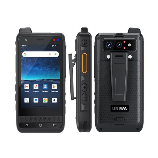 UNIWA F400 PoC Walkie Talkie Rugged Phone, Night Vision, 4GB+64GB, 4.0 inch Android 15  Mediatek Helio G81 Octa Core, Network: 4G, SOS, NFC, Plug:AU Plug(Black) - UNIWA by UNIWA | Online Shopping UK | buy2fix
