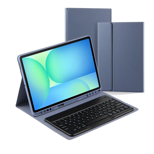 For Samsung Galaxy Tab S10 FE+ PS-X620 Basics Bluetooth Keyboard Leather Tablet Case(Lavender)
