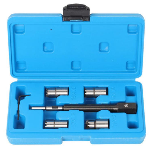 6pcs / Set Car Modification Injector Seat Cutter Cleaner Removal Tool - Engine Fittings by buy2fix | Online Shopping UK | buy2fix