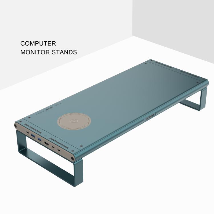 Onten OTN-95209 Computer Laptop Monitor Riser Holder, with Wireless Charging - Laptop Stand by Onten | Online Shopping UK | buy2fix