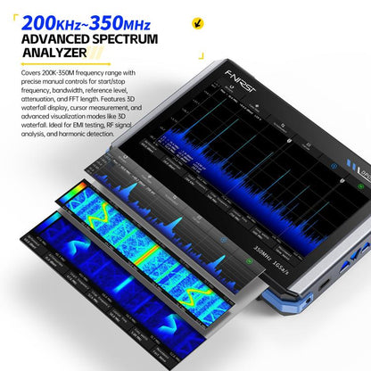 FNIRSI DPOS350P 4 in 1 7 inch IPS HD Touch Screen 350M Tablet Oscilloscope(EU Plug) - Other Tester Tool by FNIRSI | Online Shopping UK | buy2fix