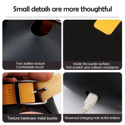 Car Air Vent PU Leather Storage Hanging Bag(Black) - Stowing Tidying by buy2fix | Online Shopping UK | buy2fix