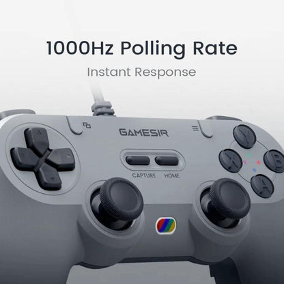 GameSir Tegenaria Lite Wired Symmetric Game Controller for PC / Steam / Switch / iOS / Android(Grey) - Gamepads by GameSir | Online Shopping UK | buy2fix