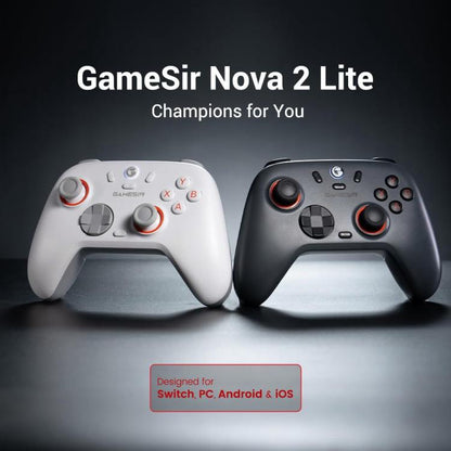 GameSir Nova 2 Lite Tri-Mode Wireless Game Controller for Switch / Steam / PC / iOS / Android(Black) - Controller Gamepad by GameSir | Online Shopping UK | buy2fix