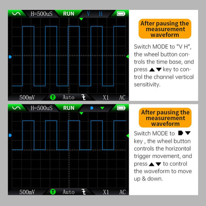 FNIRSI DSO510 Handheld Small Digital Portable Tablet Oscilloscope(Black Blue) - Other Tester Tool by FNIRSI | Online Shopping UK | buy2fix