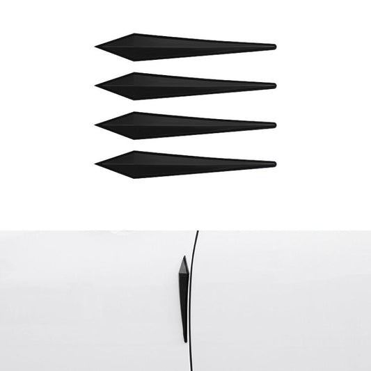 4pcs / Set Car Door Anti-collision PVC Strip, Size: 15x2.5cm(Black) - Anti Collision Sticker by buy2fix | Online Shopping UK | buy2fix