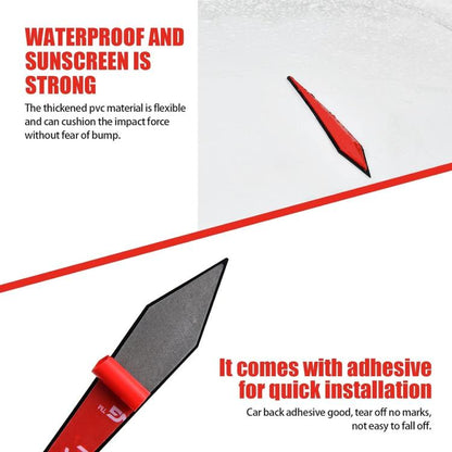 4pcs / Set Car Door Anti-collision PVC Strip, Size: 15x2.5cm(Red) - Anti Collision Sticker by buy2fix | Online Shopping UK | buy2fix