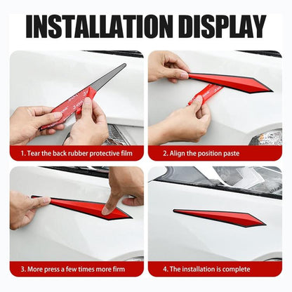 4pcs / Set Car Door Anti-collision PVC Strip, Size: 15x2.5cm(Blue) - Anti Collision Sticker by buy2fix | Online Shopping UK | buy2fix