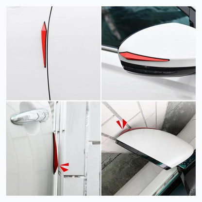 4pcs / Set Car Door Anti-collision PVC Strip, Size: 15x2.5cm(Blue) - Anti Collision Sticker by buy2fix | Online Shopping UK | buy2fix