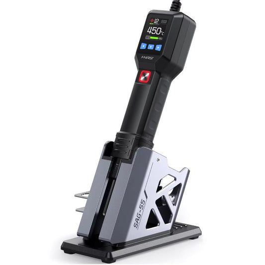 FNIRSI SAG-55 550W High Temperature Portable Micro Hot Air Gun, Type:High-match Metal Base(EU Plug) - Electric Soldering Iron by FNIRSI | Online Shopping UK | buy2fix