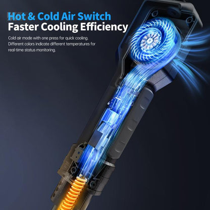 FNIRSI SAG-55 550W High Temperature Portable Micro Hot Air Gun, Type:High-match Metal Base(US Plug) - Electric Soldering Iron by FNIRSI | Online Shopping UK | buy2fix