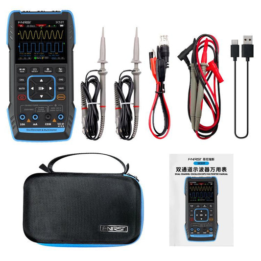 FNIRSI 2C53T Dual Channel 50M Digital Multimeter, Style:High-end Version - Digital Multimeter by FNIRSI | Online Shopping UK | buy2fix
