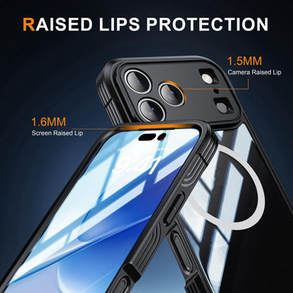 For iPhone 17 Pro Max Life Waterproof MagSafe Magnetic Rugged Phone Case(Black) - iPhone 17 Pro Max Cases by buy2fix | Online Shopping UK | buy2fix